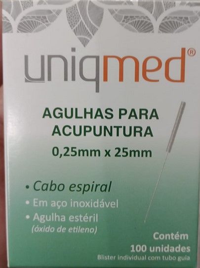 AGULHAS P/ACUPUNTURA 0,25X25MM (CX C/100... AGULHAS P/ACUPUNTURA 0,25X25MM (CX C/100...