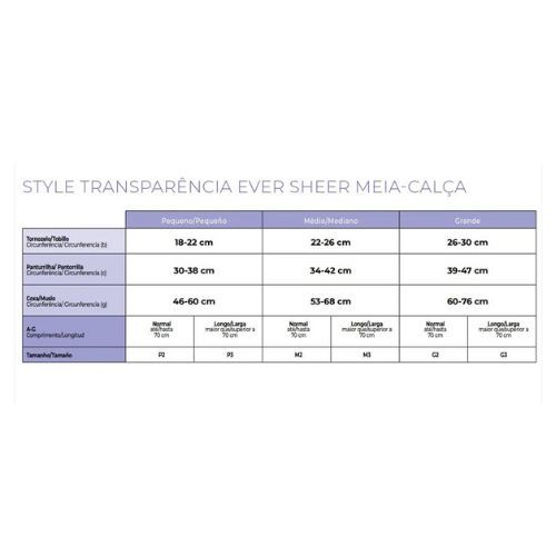 MEIA SIGVARIS EVER SHEER 782B AT PF CALÇA...