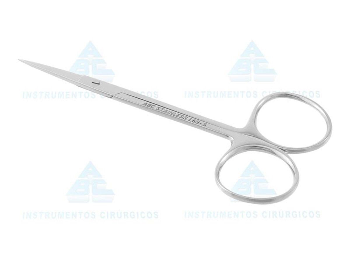 TESOURA P/ IRIS OU GENGIVA RETA 12CM COD....