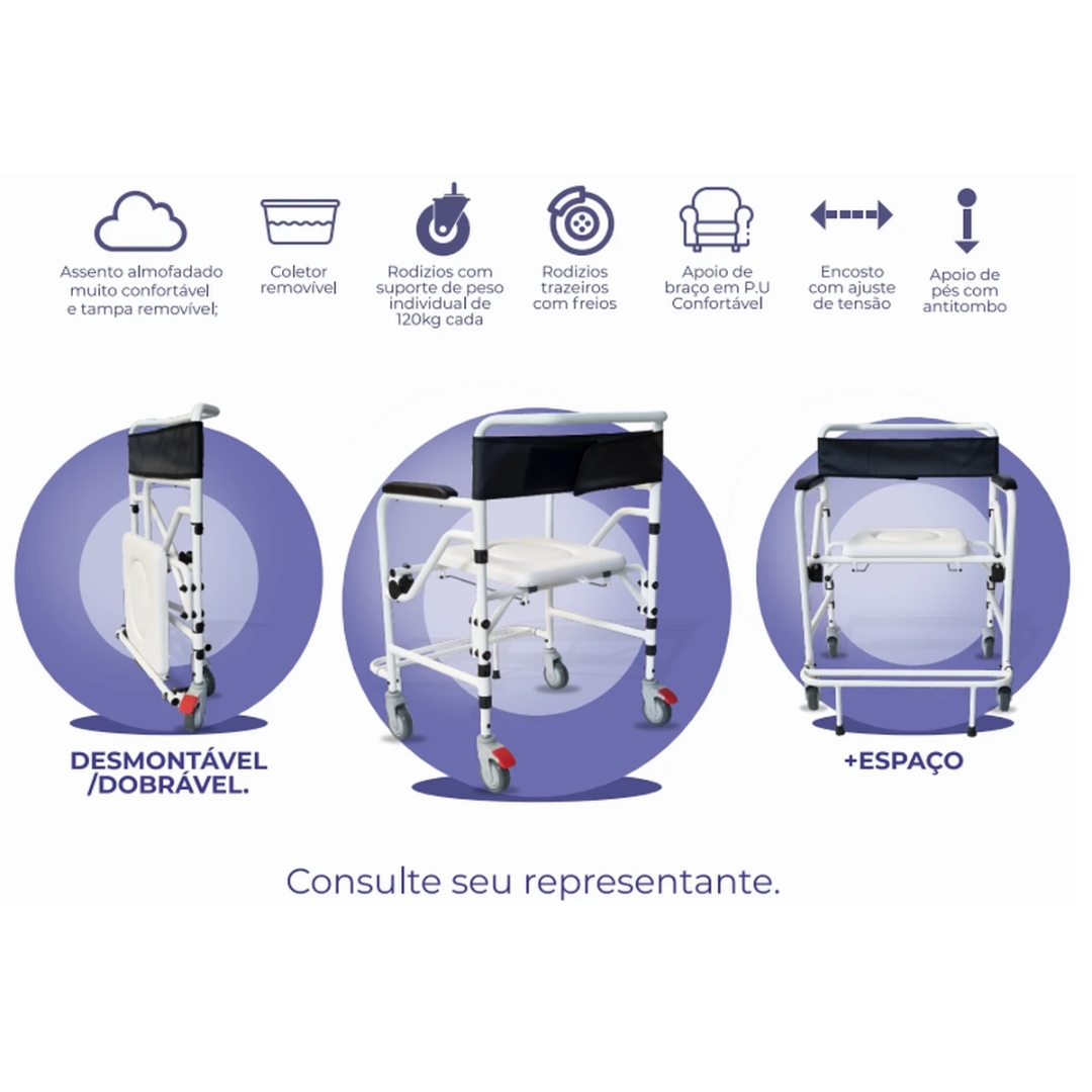 CAD DE BANHO FLEX BF ATÉ 200KG 60CM ORTOBRAS