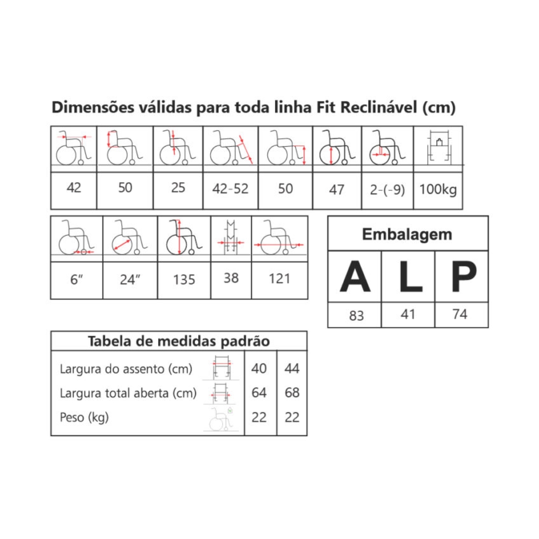 CAD DE RODAS FIT RECLINAVEL JAGUARIBE