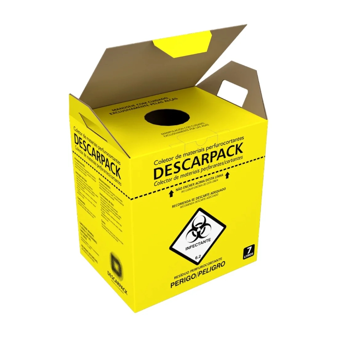 CAIXA COLETORA PERFURO CORTANTE  7L DESCA...