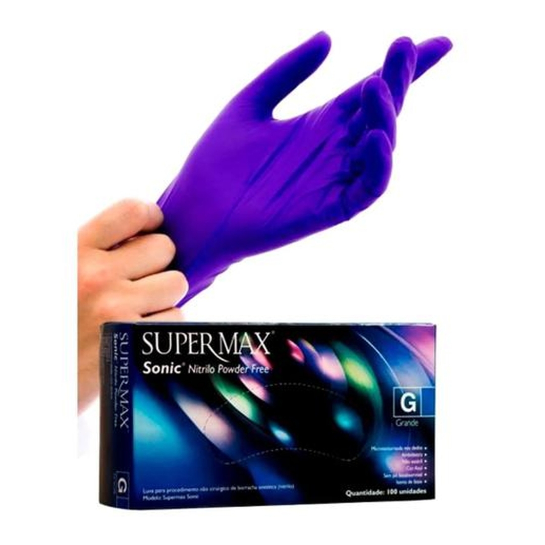 LUVAS DE PROCEDIMENTO NITRILO SONIC SUPERMAX