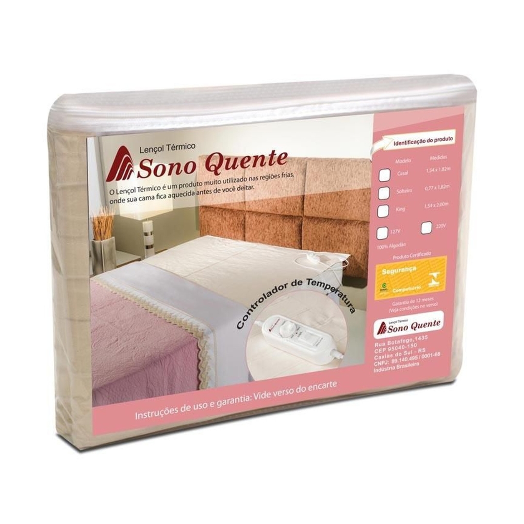 LENCOL TÉRMICO SOLTEIRO 10 TEMP.  SONO QU...