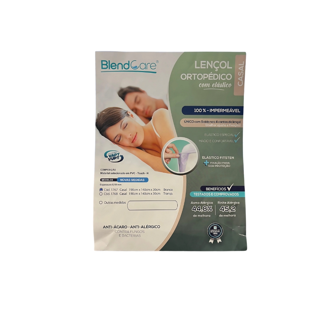 LENÇOL IMPERMEAVEL CASAL 190x140 CIPEL FG...