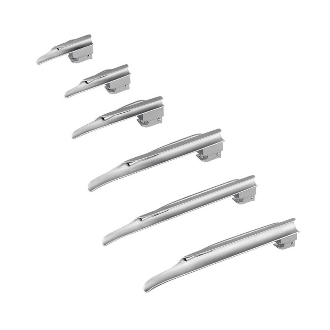 LAMINA AÇO INOX LARINGOSCOPIO FO RETA MIL...