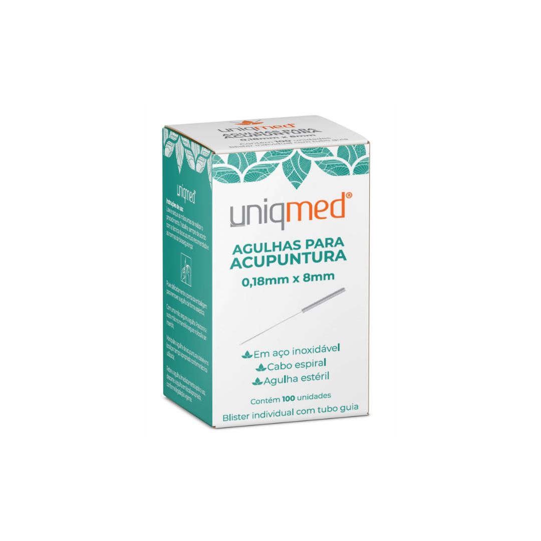 AGULHAS P/ ACUPUNTURA 0,18X8MM (CX C/100... AGULHAS P/ ACUPUNTURA 0,18X8MM (CX C/100...