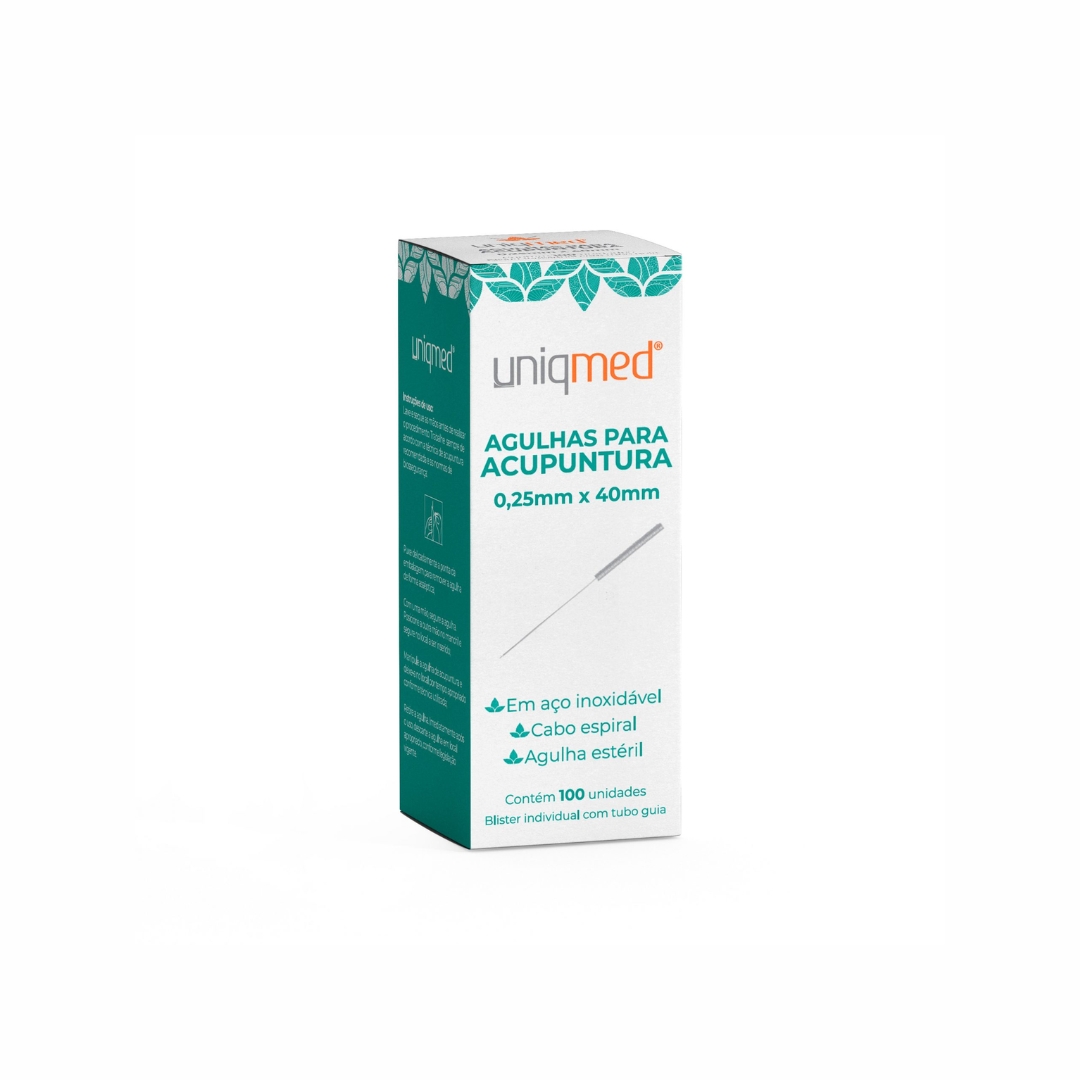 AGULHAS P/ ACUPUNTURA 0,25X40MM (CX C/100... AGULHAS P/ ACUPUNTURA 0,25X40MM (CX C/100...