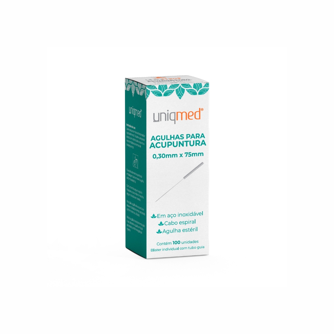 AGULHAS P/ ACUPUNTURA 0,30X75MM (CX C/100... AGULHAS P/ ACUPUNTURA 0,30X75MM (CX C/100...