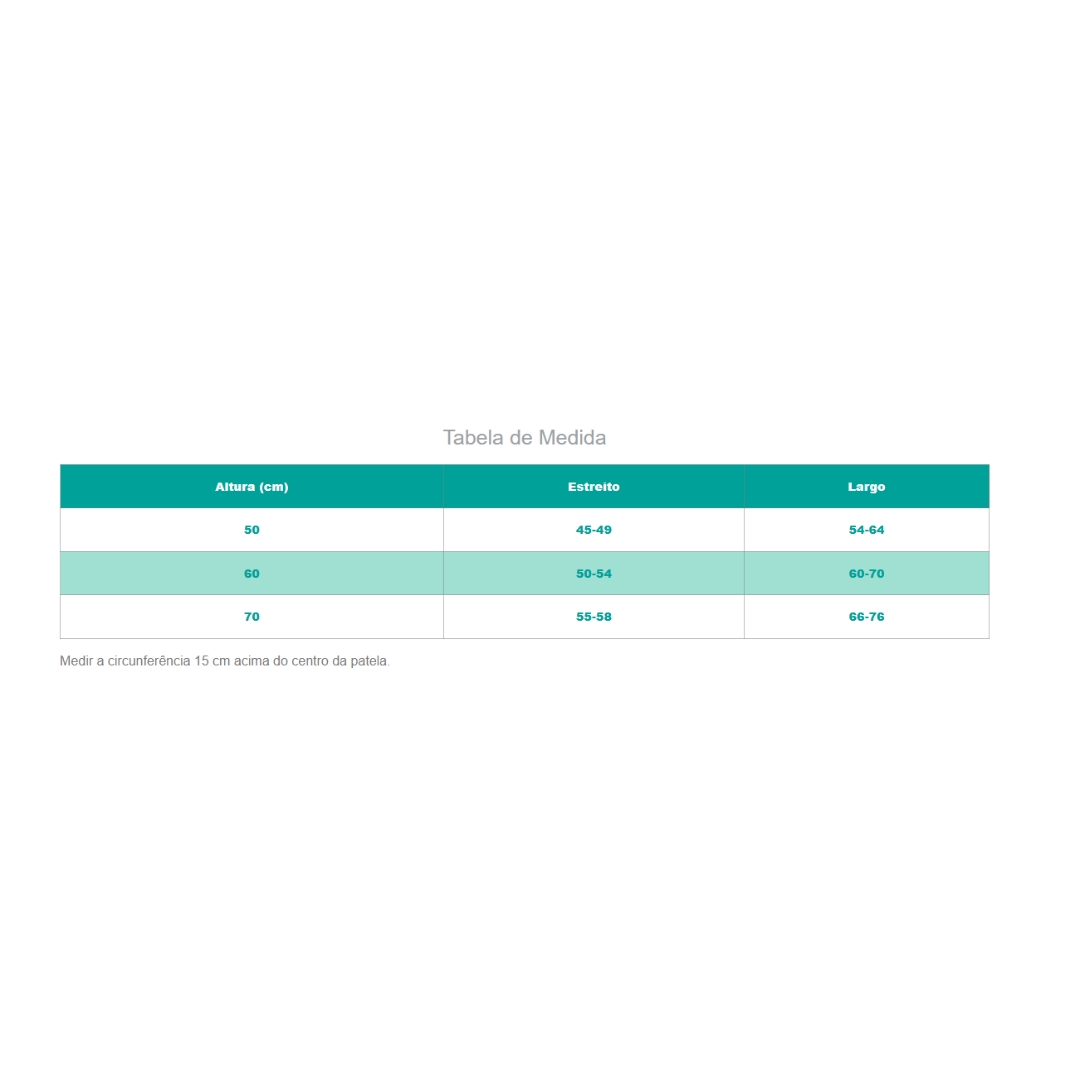 IMOBILIZADOR DE JOELHO 60CM C616 LARGO CH...