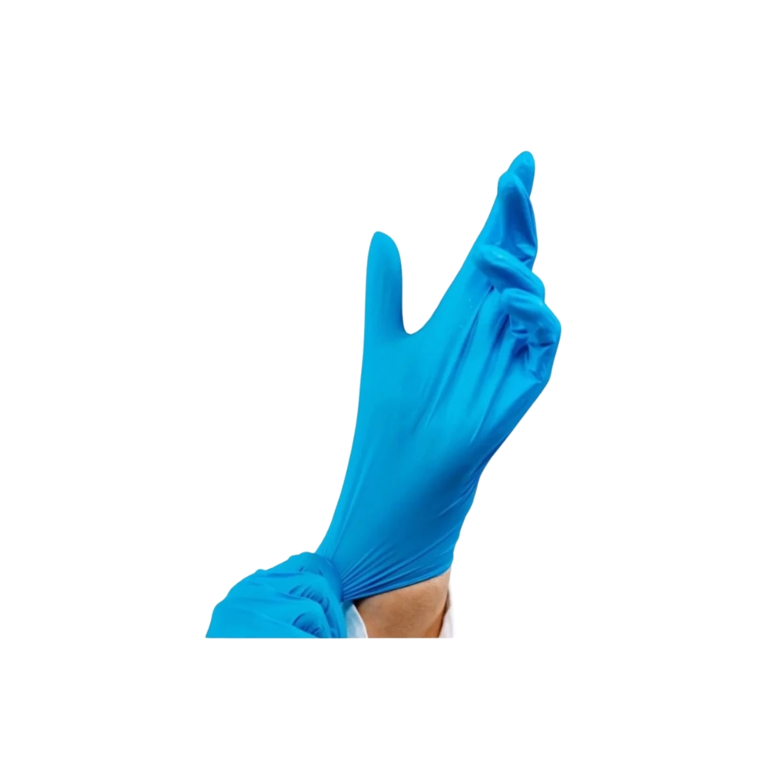 LUVA PROCEDIM NITRILO AZUL TAM G SAFEMAX ...