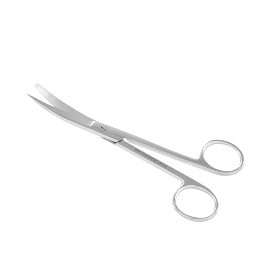 TESOURA CIRURGICA 17CM CURVA F/R ABC