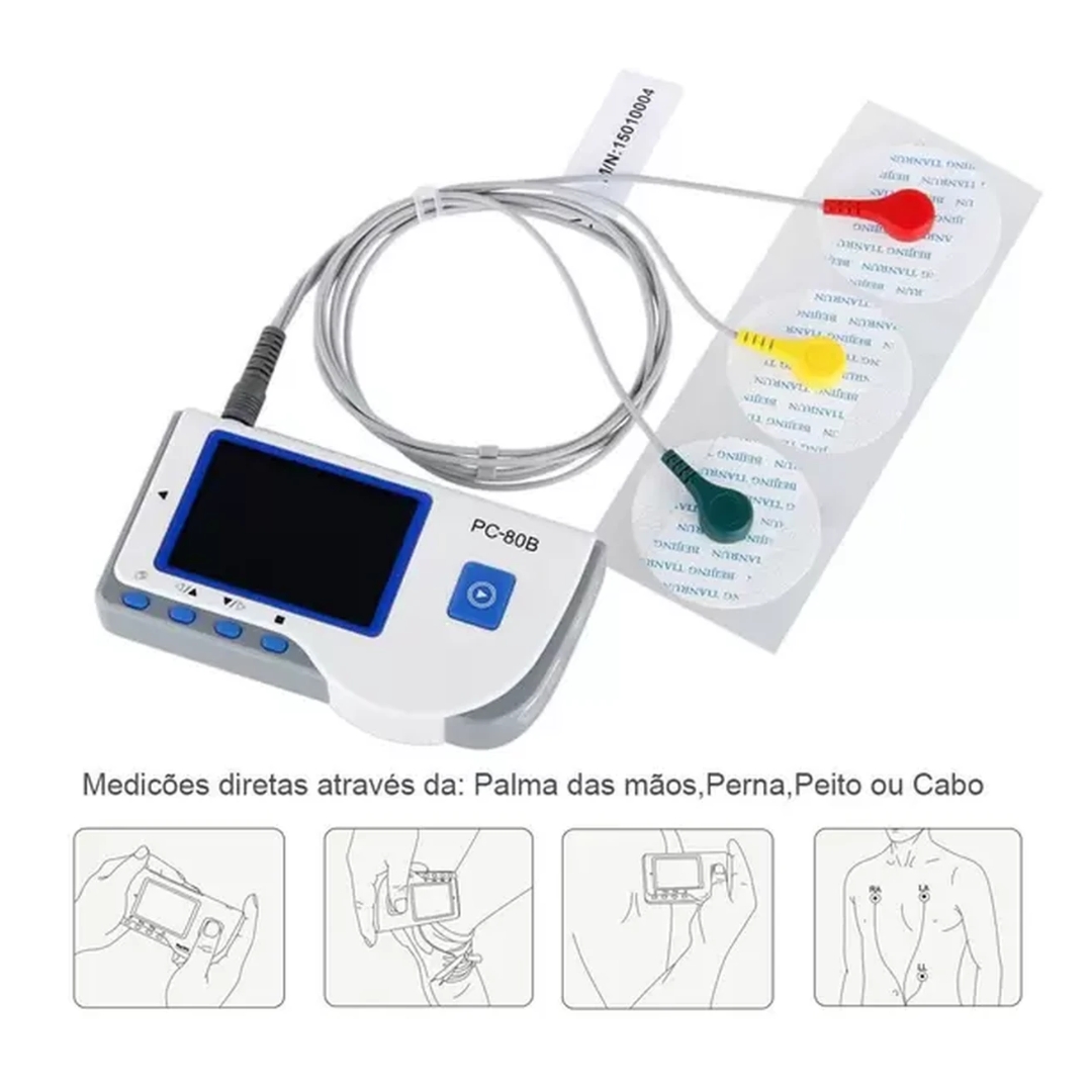 ELETROCARDIÓGRAFO PORTÁTIL PC80B MOBIL