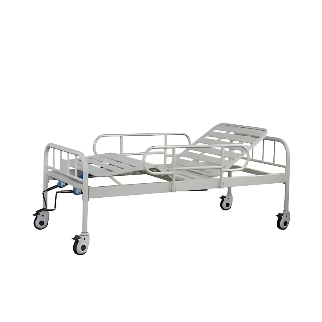 CAMA HOSP. 02 MANIVELAS C/RODAS E GRADE  ...