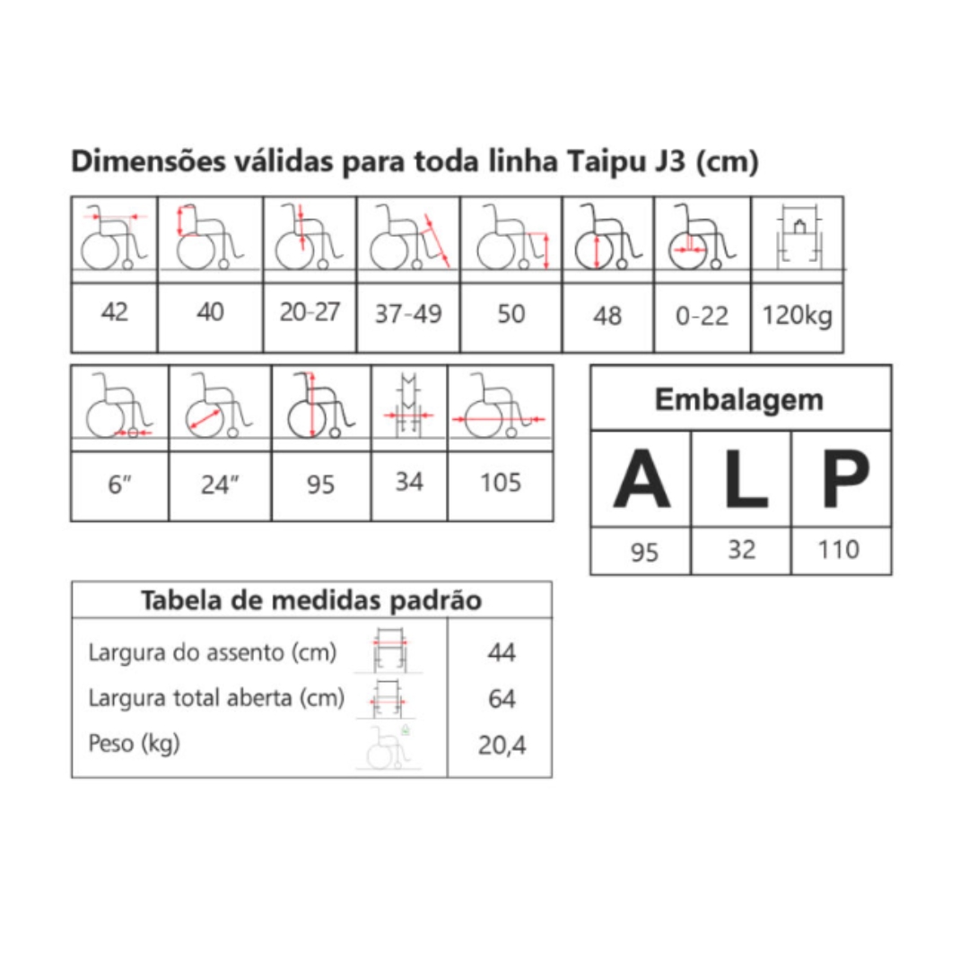 CAD DE RODAS TAIPU J3 JAGUARIBE