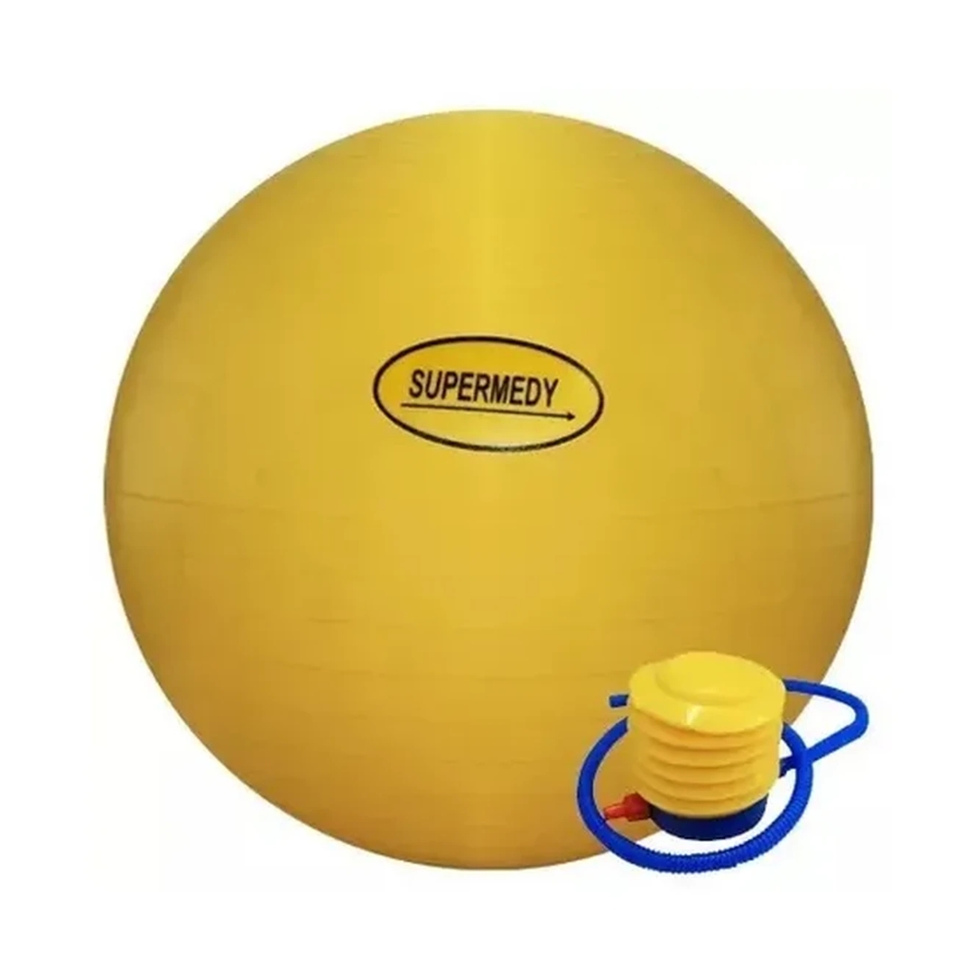 BOLA DE GINASTICA 55CM C/ BOMBA SUPERMEDY