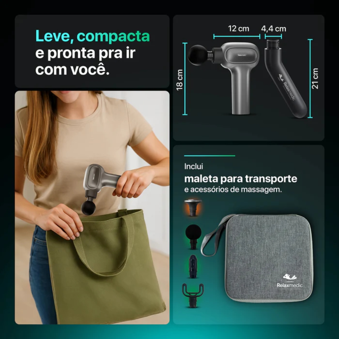 MASSAGEADOR ELETRICO DEEP THERAPY FLEX RE...