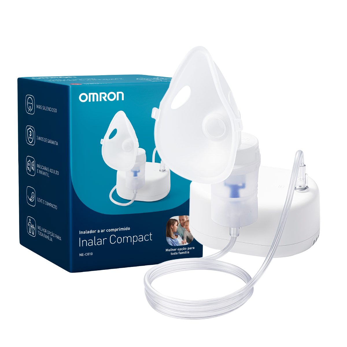 INALADOR A AR COMPRIM. NE-C810 OMRON