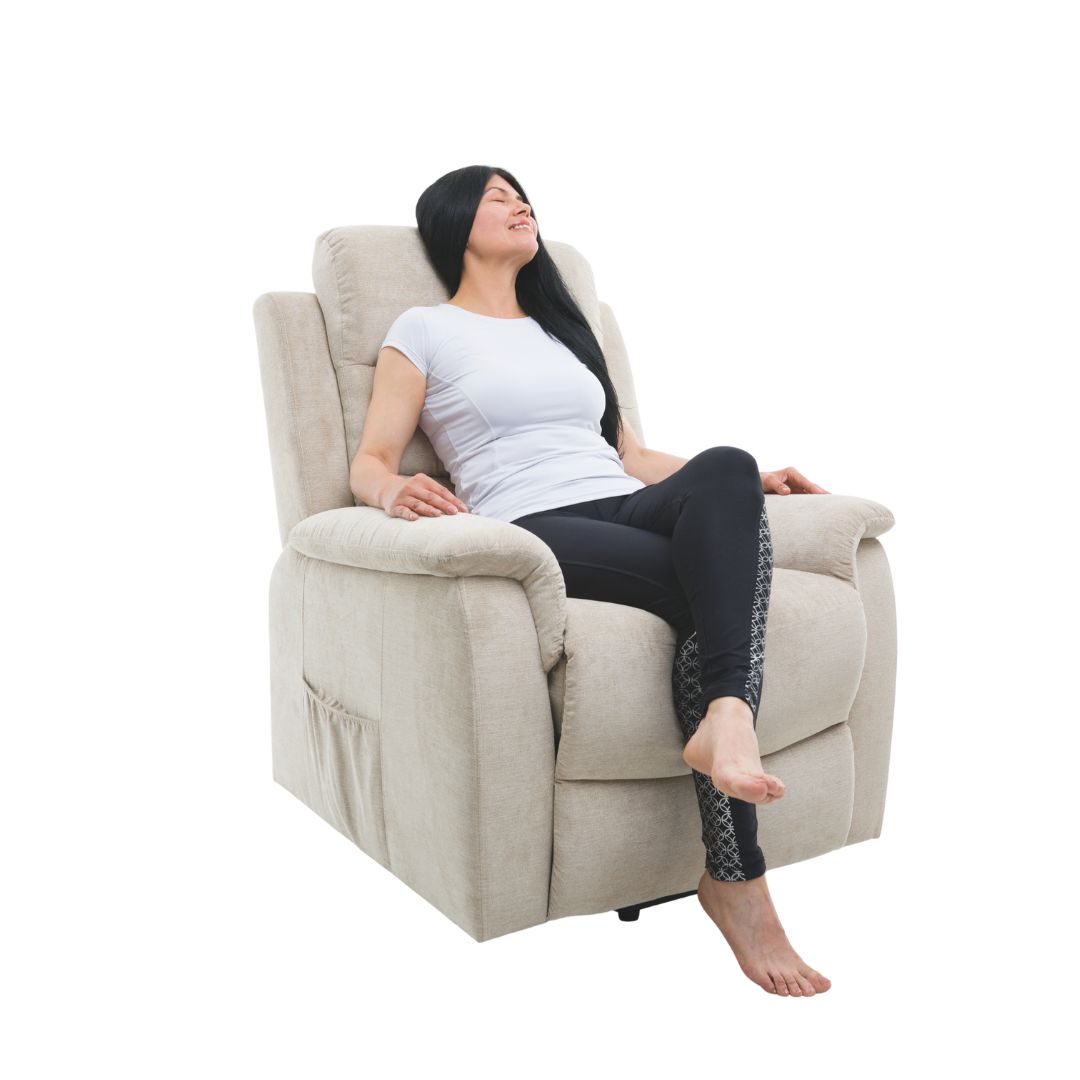 POLTRONA COM ELEVAÇÃO THERALIFT TECIDO TH...