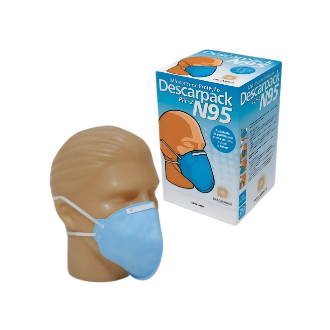 KIT C/ 20 MASCARAS  PROTEÇÃO N95 PFF2  DE...