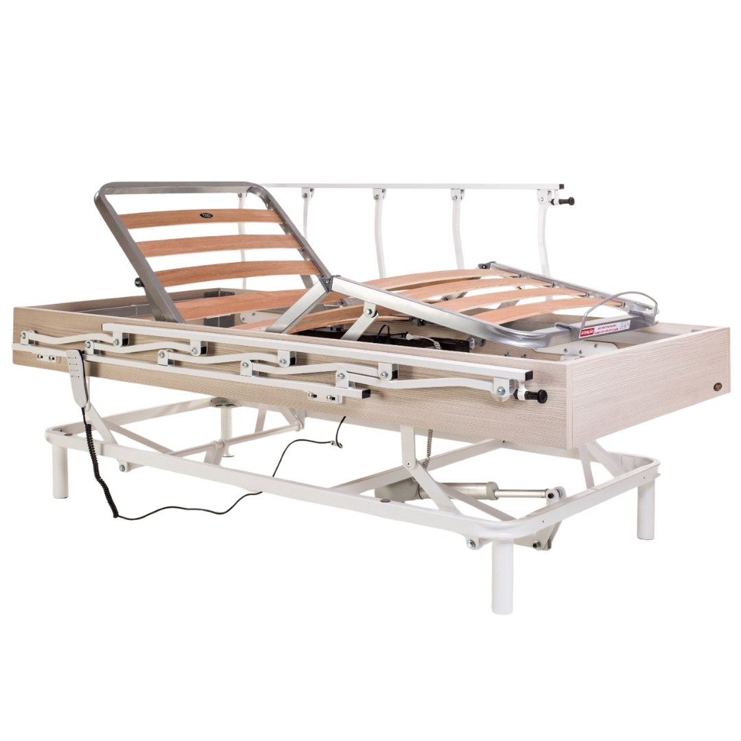 CAMA MAGNUM C/ELEVAÇÃO GRADE BASCUL E ROD...