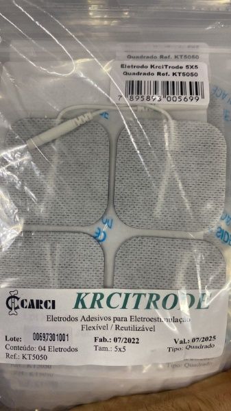 ELETRODO 5CMX5CM (PCT C/4 UNID.) KRCITROD...