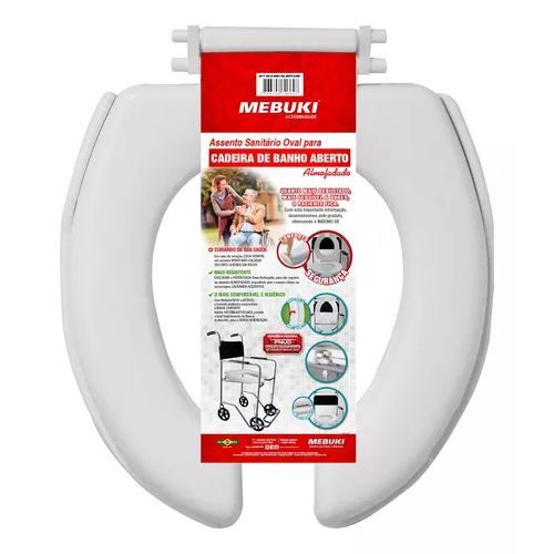 ASSENTO SANITARIO ALMOFADADO OVAL ABERTO ...