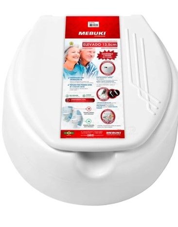 ELEVAÇÃO DE ASSENTO OVAL 13,5CM SLIM MEBUKI