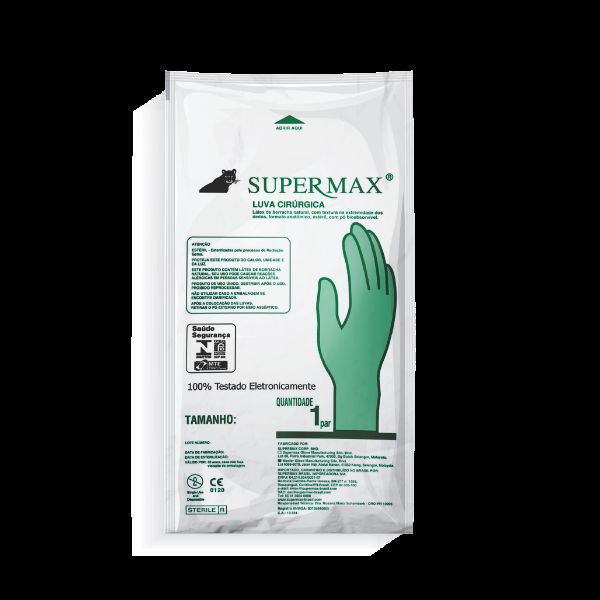 LUVAS CIRURGICA ESTERIL TAMANHO 8  SUPERMAX