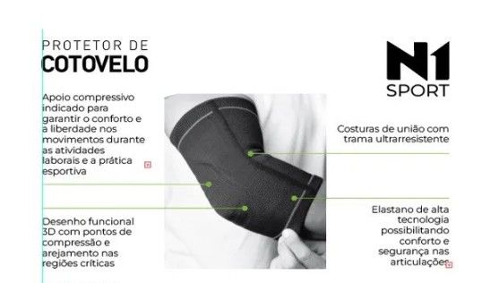 PROTETOR DE COTOVELO (COTOVELEIRA) BASIC ...