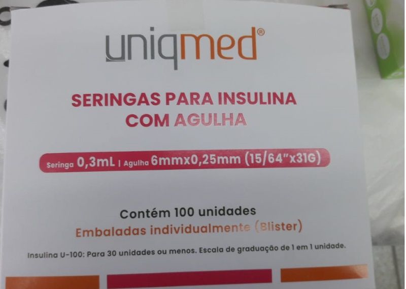 SERINGA P/INSULINA 0,3ML 6MMX31G BL (UNID... SERINGA P/INSULINA 0,3ML 6MMX31G BL (UNID...