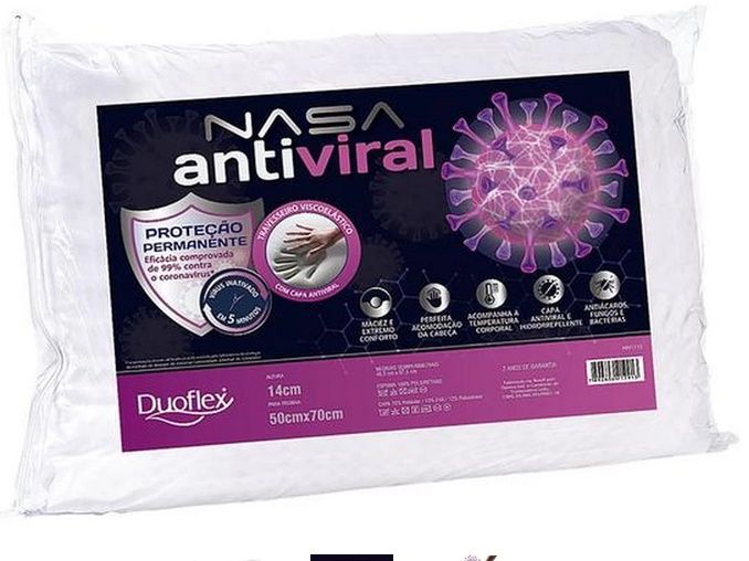 TRAVESSEIRO NASA ANTIVIRAL 50cmx70cm DUOFLEX