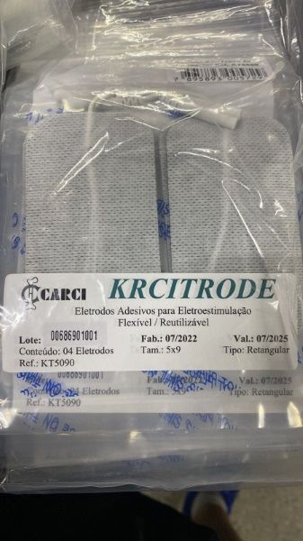 ELETRODO 5CMX9CM (PCT C/4 UNID.) KRCITROD...