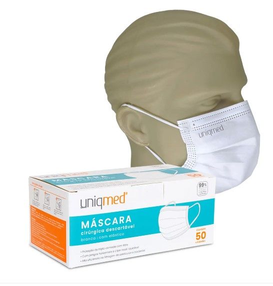 MASCARA BRANCA CIRUR TRIPLA CX C/50 UNID.... MASCARA BRANCA CIRUR TRIPLA CX C/50 UNID....