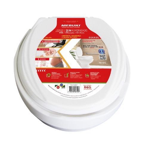 ELEVAÇÃO DE ASSENTO OVAL 13,5CM SLIM ALMO...
