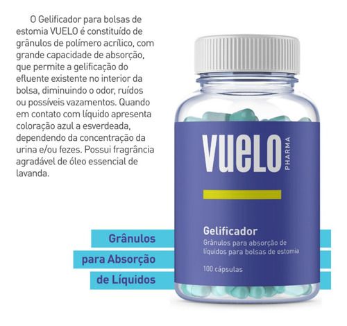 GELIFICADOR DE EFLUENTES 100 CAPSULAS VUELO